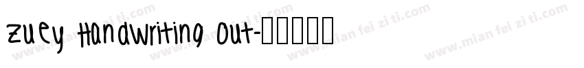 Zuey Handwriting Out字体转换